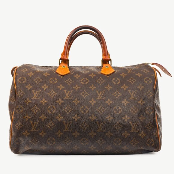 Louis Vuitton 80's-Vintage Speedy 35 Monogram Canvas Boston Bag - Picture 1 of 13